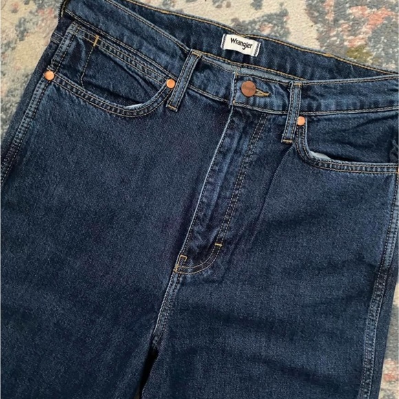 Wrangler Wanderer High Rise Indigo Denim Jeans - Picture 3 of 4